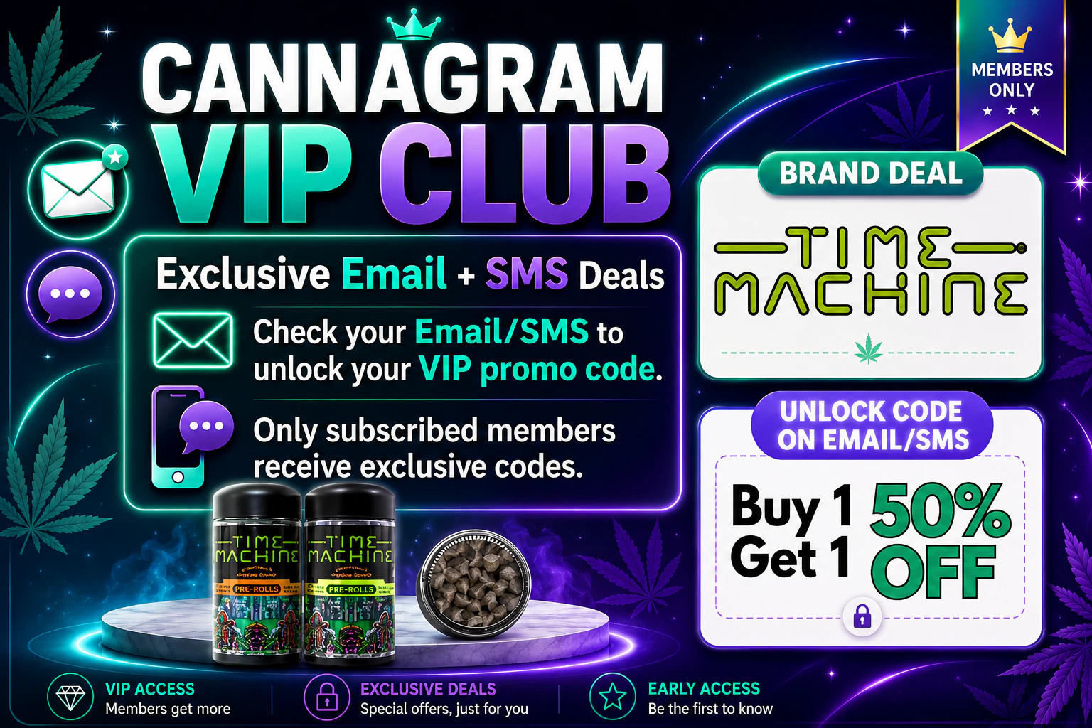 Check your email/SMS to unlock this VIP deal — save up to 50%!