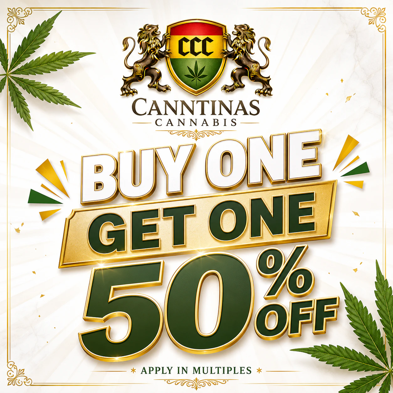 Buy One Get One 50% OFF