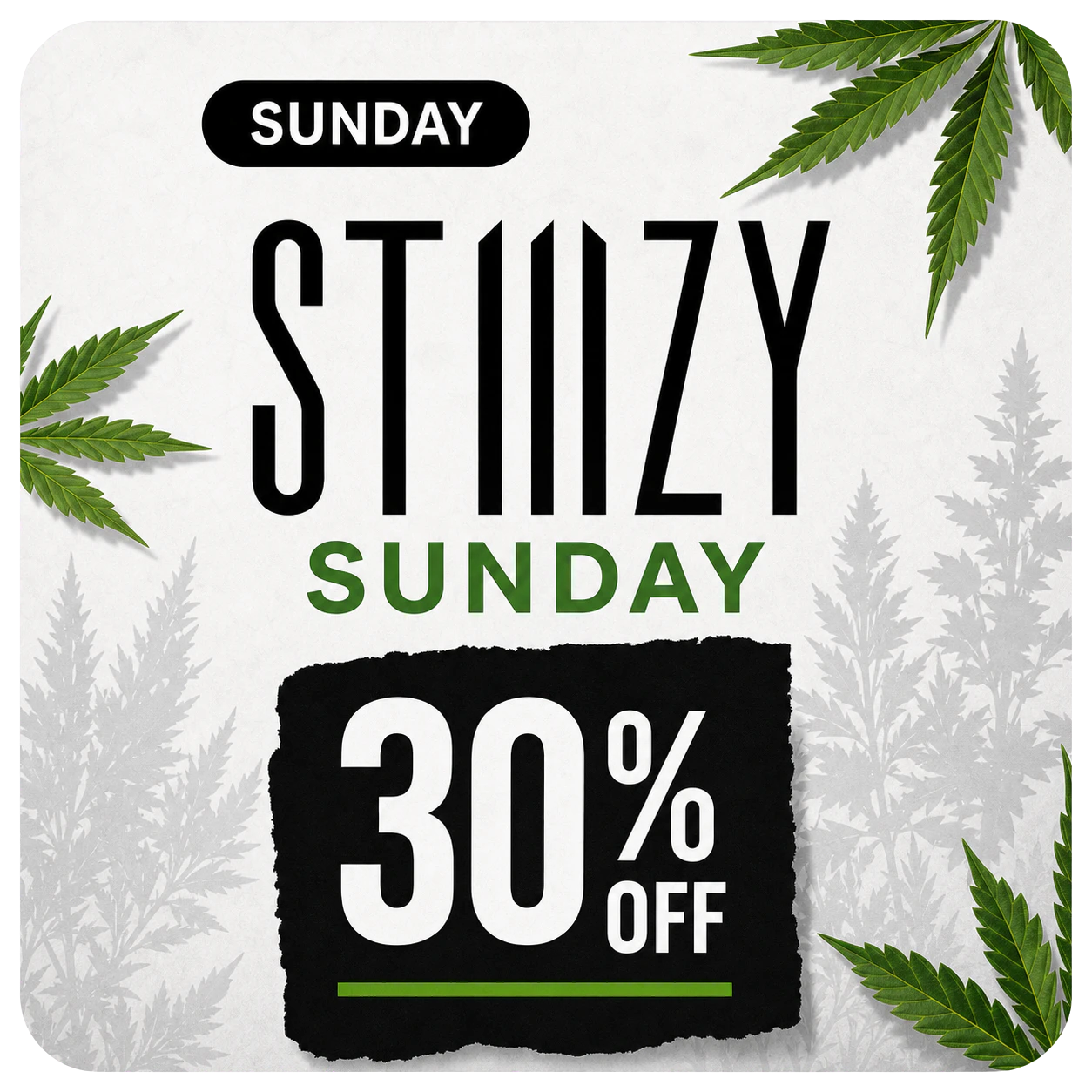 STIIIZY SUNDAY 30% OFF