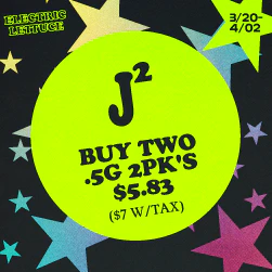 J2 2pk .5g Pre-Rolls - 2 for $5.83