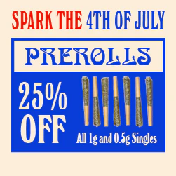 Single Pre-Rolls (Non infused) .5g and 1g - 25% off