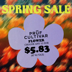 Pruf Cultivar Flower - Get One Gram for $5.83