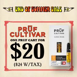 Pruf Cultivar Cured Resin Cartridges - $20