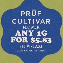 Pruf Cultivar Flower - Get 1g for $5.83