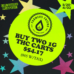 Farmers Friend THC Cartridges - Buy 2 for $54.17