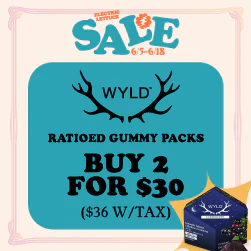 Wyld Ratioed Gummy 10pks - Buy 2 for $30