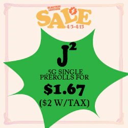 J2 Single Pre-Roll .5g - $1.67