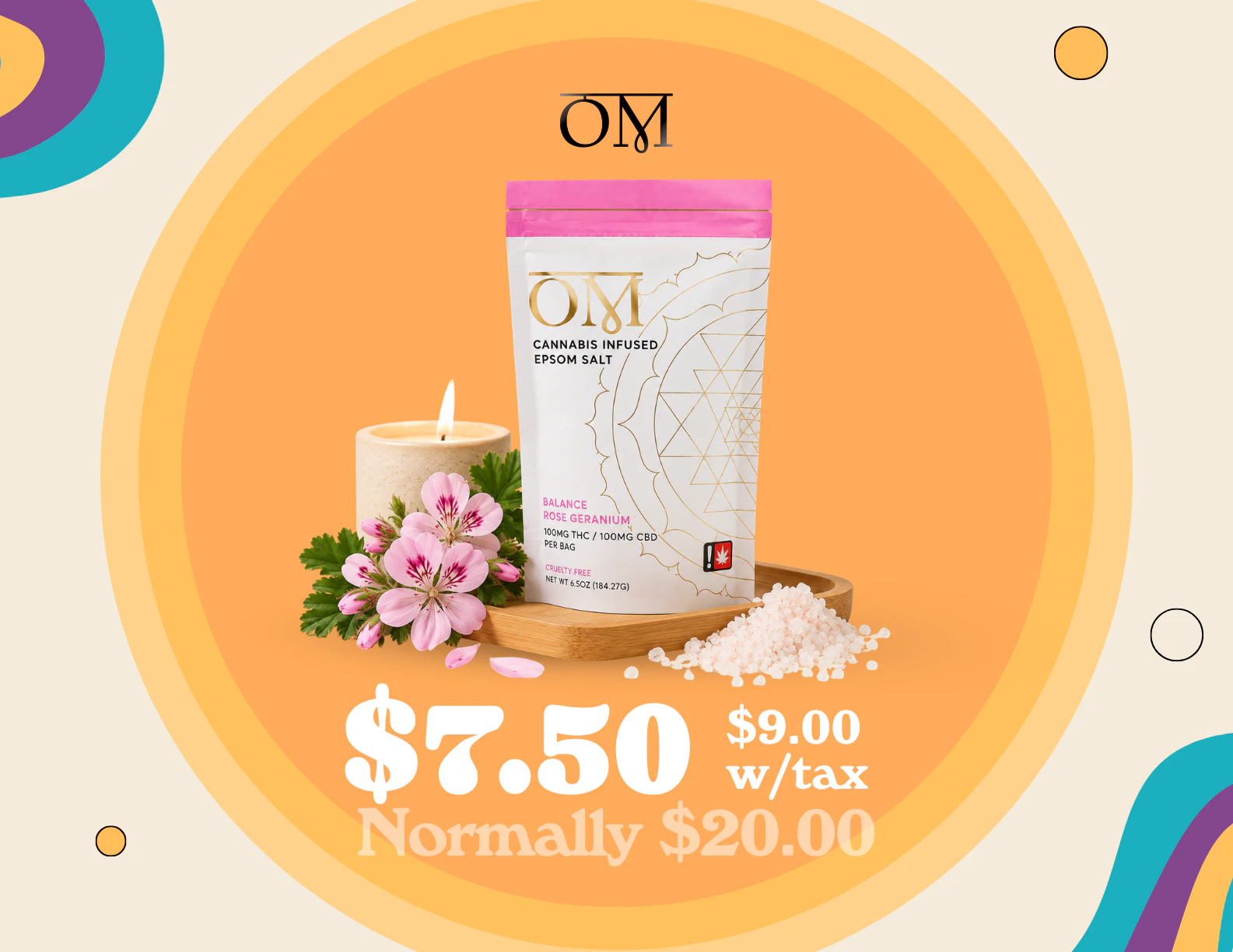 Rose Geranium Bath Salt Sale
