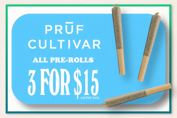 Pruf Cultivar - 3 for $15 Pre-Rolls