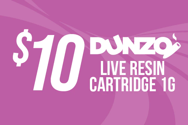  06/16/26: Unlock Deal Spend $10 get a Dunzo Live Resin 510 Cartridge for $10