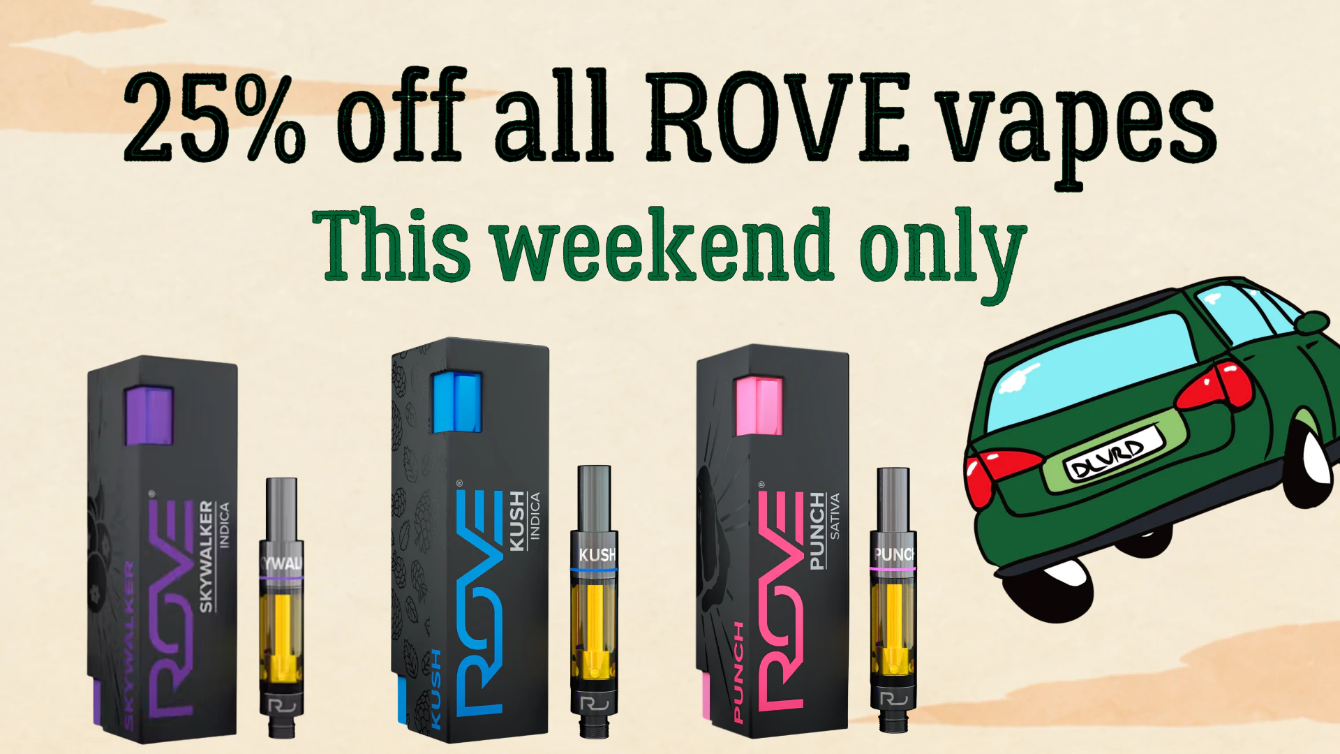 25% off ROVE Weekend