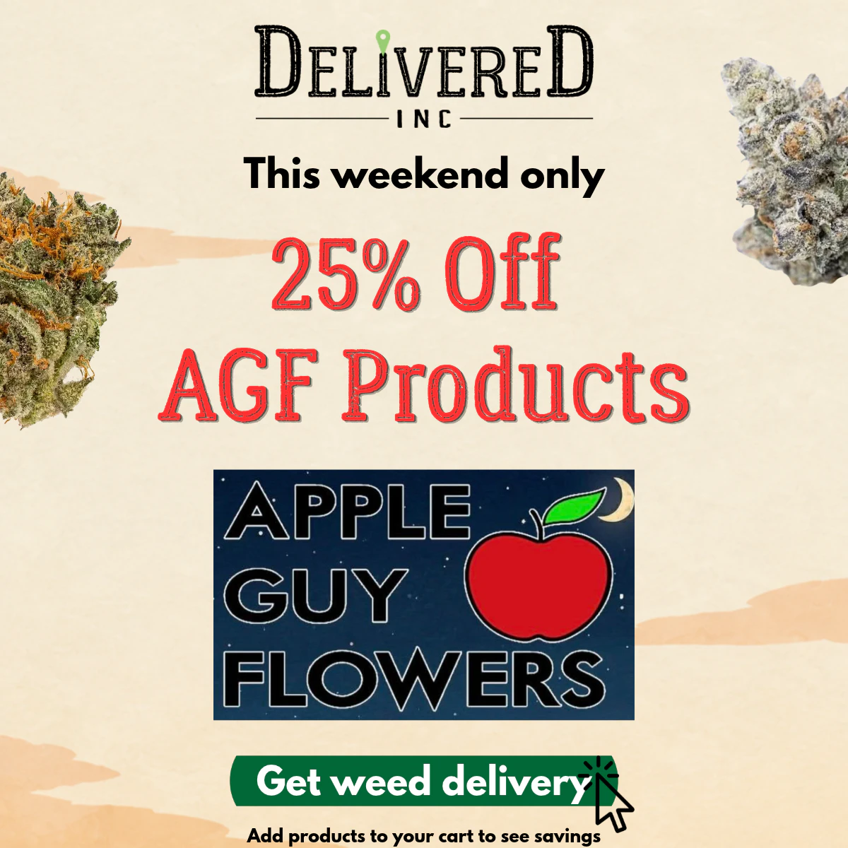 25% off AGF products only this weekend