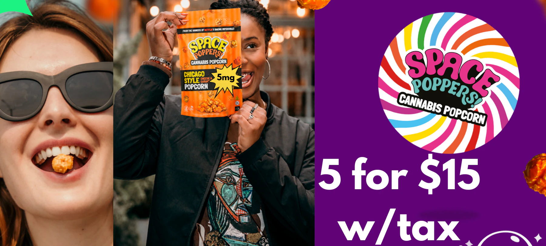 5 for $15 Space Poppers