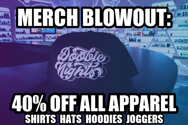 Merch Clearance - 40% Off Apparel