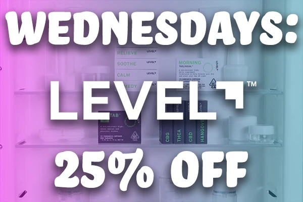 LEVEL Wednesdays 25% Off