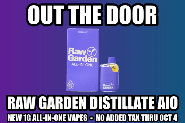 Raw Garden Distillate AIO Launch - Out the Door