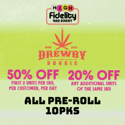 Drewby Dooby Pre-Roll 10 Packs - 50% Off