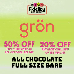 Gron Full Size Chocolate Bars - 50% Off