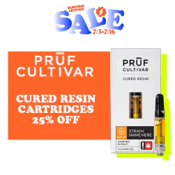 Pruf Cultivar Cured Resin Cartridges - 25% Off