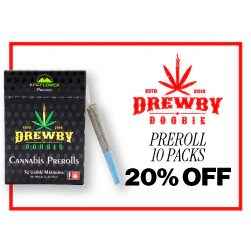 Drewby Doobie 10 Pack Pre-Rolls - 20% Off