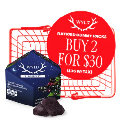 Wyld Ratioed Gummy Packs - 2 for $30