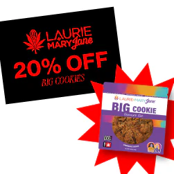 Laurie and Mary Jane Big Cookie - 20% Off
