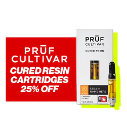 Pruf Cultivar Cured Resin Cartridges - 25% Off
