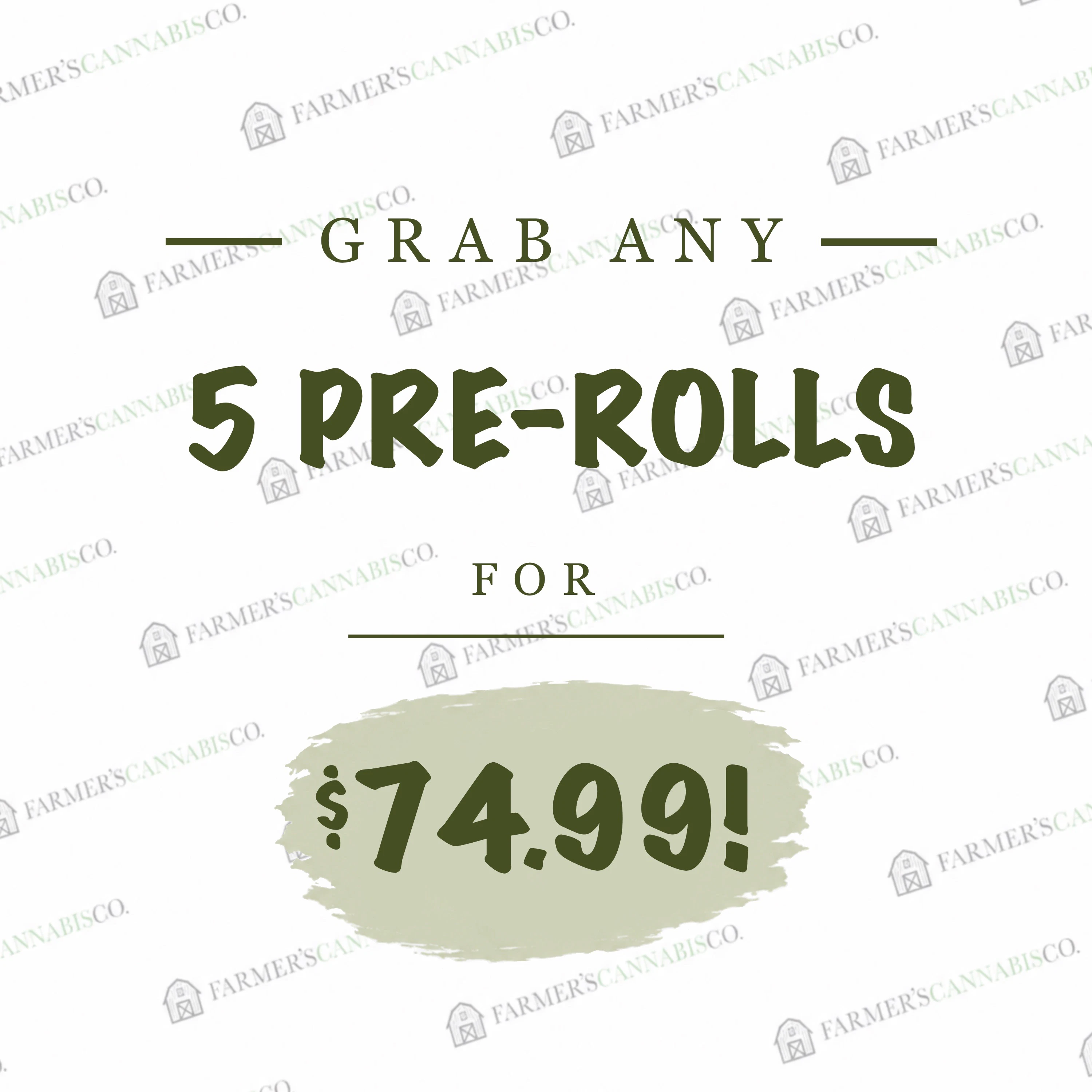 5 prerolls for $74.99
