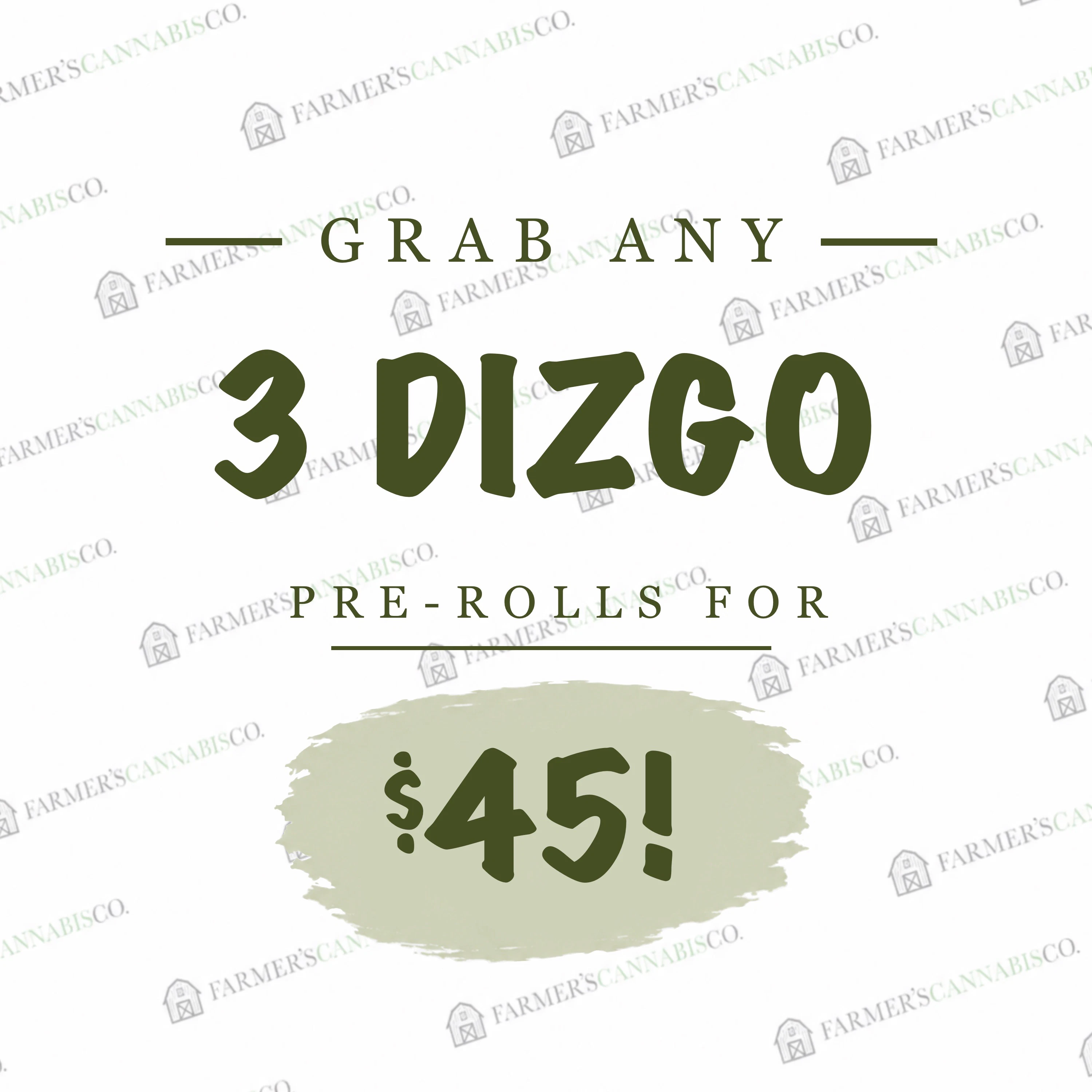 Grab any 3 Dizgo pre-rolls for $45
