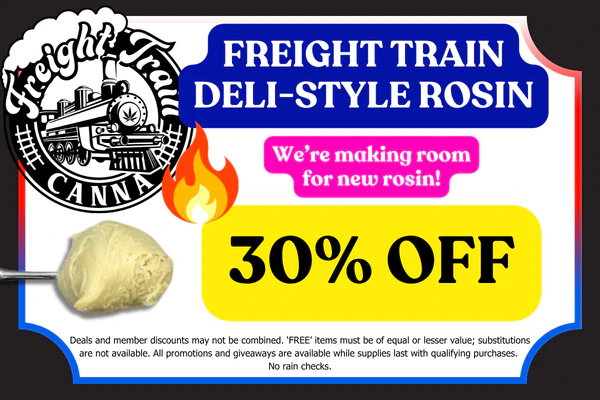 FREIGHT TRAIN CANNA Bulk Deli-Style Rosin:   30% OFF