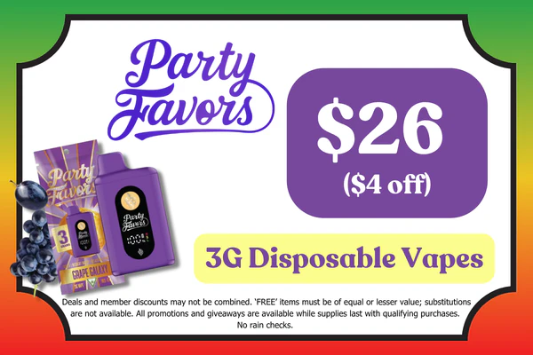 PARTY FAVORS 3g Juicebox Disposable: $26 ($4 OFF)