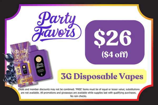 PARTY FAVORS 3g Juicebox Disposable: $26 ($4 OFF)