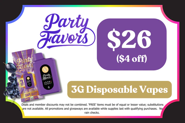 PARTY FAVORS 3g Juicebox Disposable: $26 ($4 OFF)