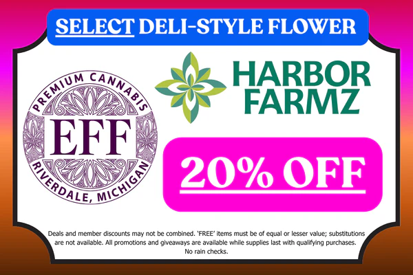 EFF! & HARBOR FARMZ Bulk Flower: 20% OFF