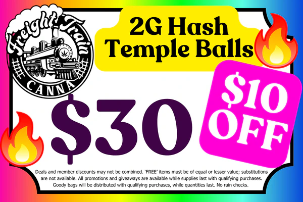 FREIGHT TRAIN CANNA 2g Temple Balls: $30 ($10 OFF)
