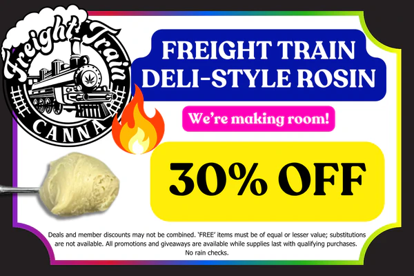 FREIGHT TRAIN CANNA Bulk Deli-Style Rosin:   30% OFF