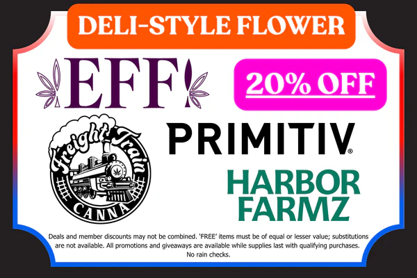 EFF!, HARBOR FARMS, FREIGHT TRAIN & PRIMITIV Bulk Flower: 20% OFF