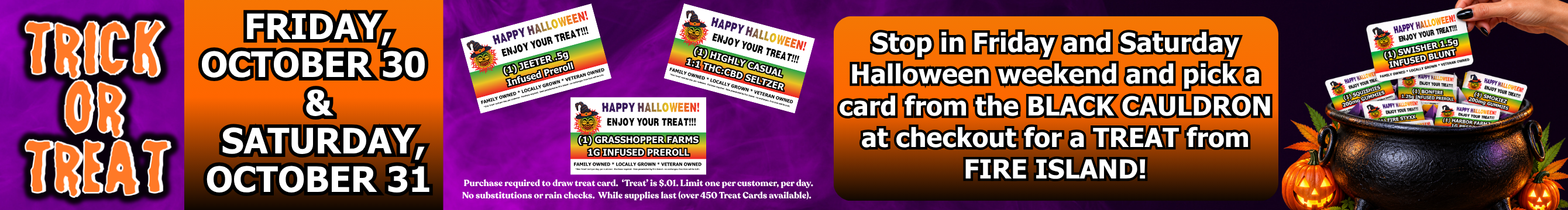 Halloween at FIRE ISLAND, Oct. 30 & Oct. 31