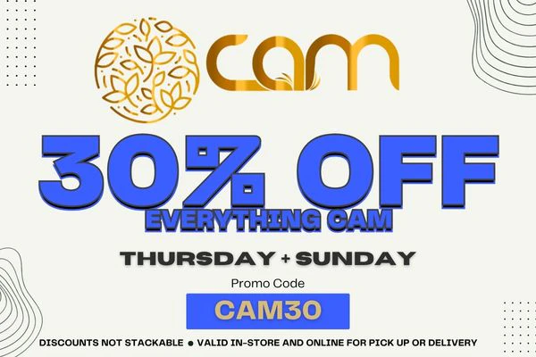 CAM DEAL - 30% OFF - THURSDAY + SUNDAY