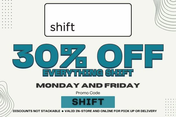 SHIFT DEAL - 30% OFF - MONDAY + FRIDAY