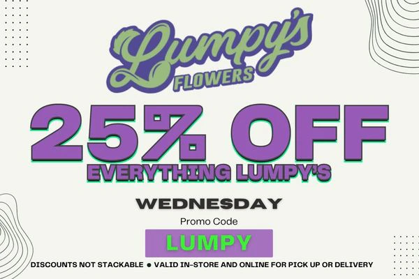 LUMPY'S DEAL - 25% OFF - WEDNESDAY