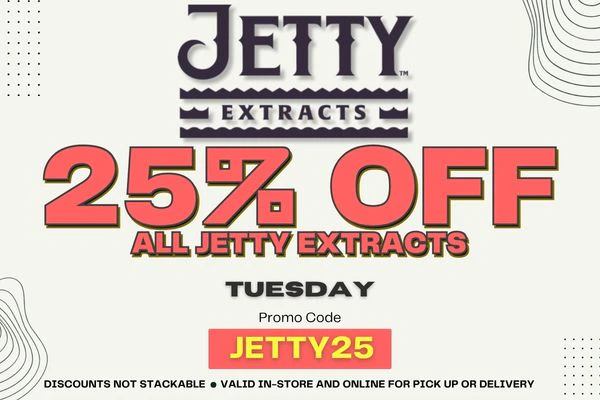JETTY EXTRACTS DEAL - 25% OFF - TUESDAY