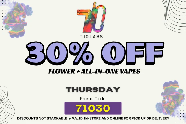 710 DEAL - 30% OFF - THURSDAY