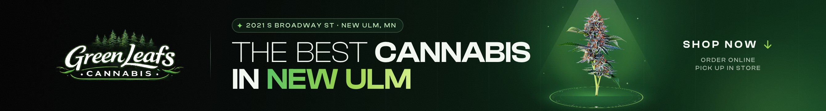Green Leafs Cannabis: the best cannabis in New Ulm. Shop now.