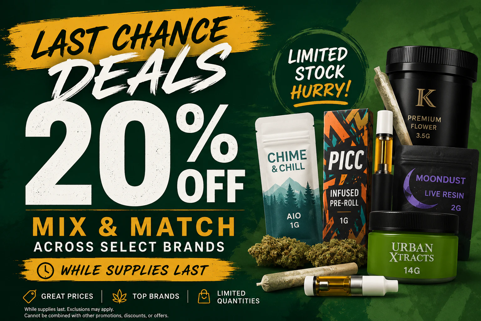 20% Last Chance Deals