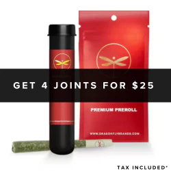 Dragonfly 4 Joints for $25