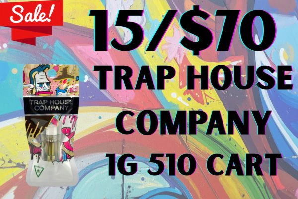 15/$70 Trap House Company 510 Vapes