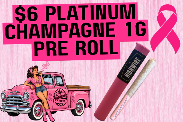 $6 Platinum Champagne 1g Preroll🎗️💗