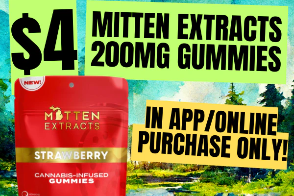 $4 Mitten 200mg Gummies
