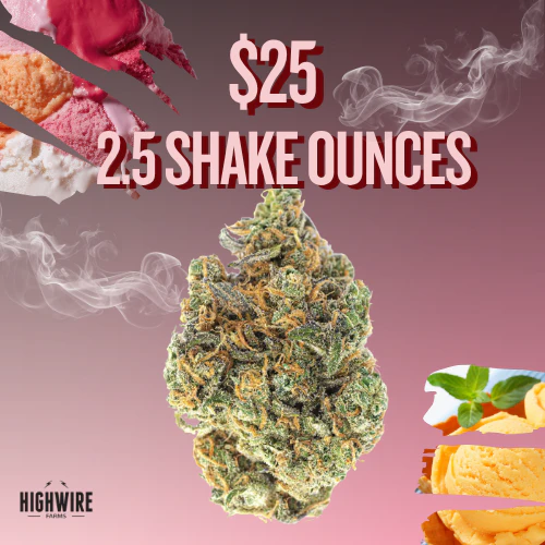 $25 - 2.5 Oz's Shake